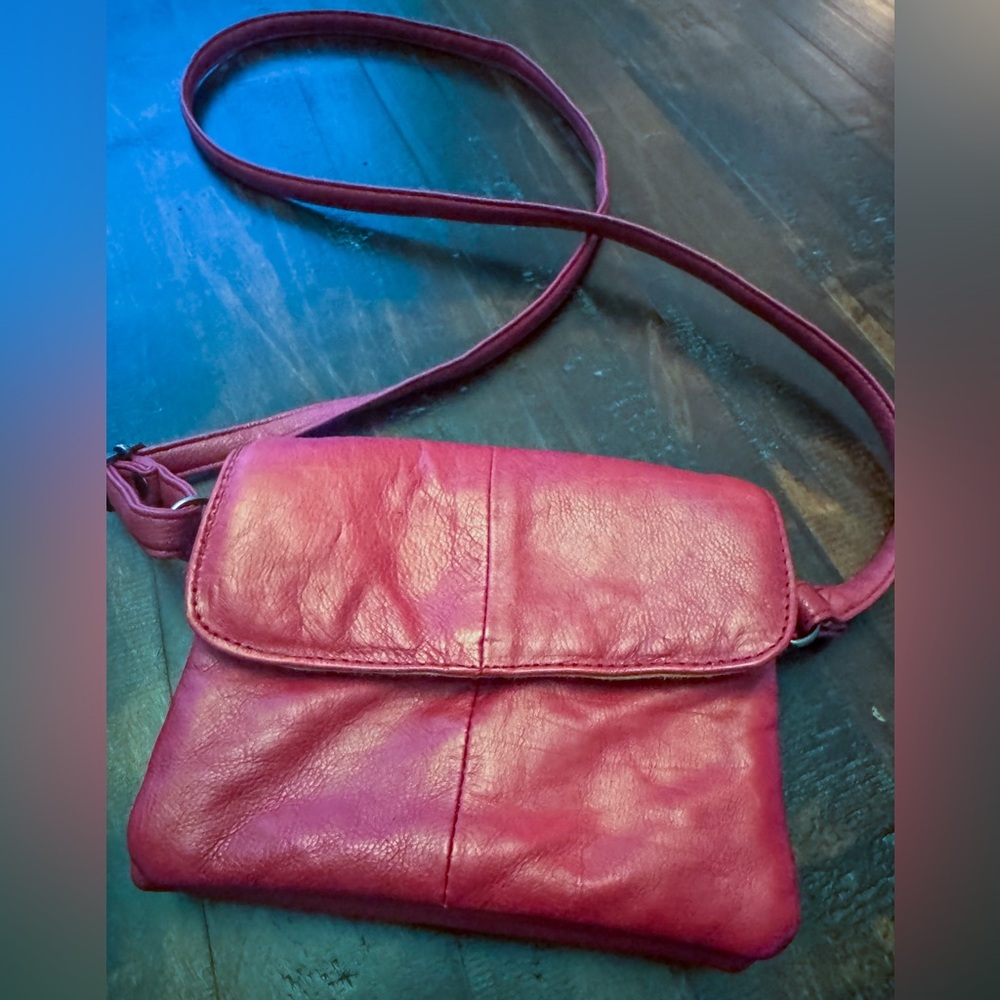 Cherry red wallet-style purse